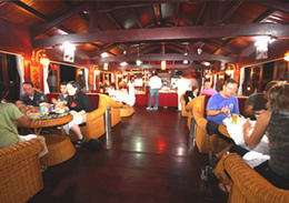 Bai Tu Long Junk's dining area