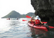 Kayaking with Halong Princess Junk