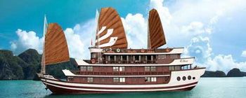Tourists are enjoying Halong Bay with Bhaya cruiser - TL112
