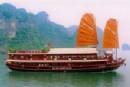 TOURISTS IN Halong Bay cruise on Bai Tho Junk