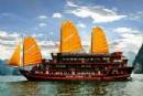 TOURISTS IN Halong Bay tour with Victory Cruiser