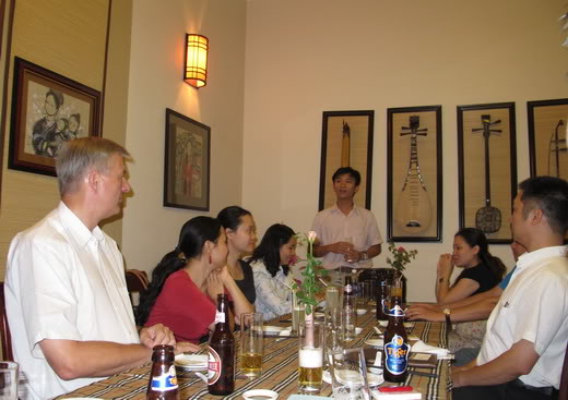 CBI expert, Mr. Wolfgang Coym and Tuan Linh Travel staffs in Hanoi 02 July 2010