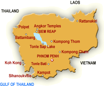 Cambodia map