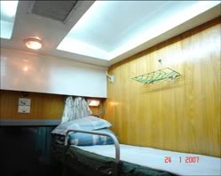 King Express train's berth