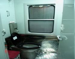 King Express train's toilet