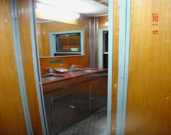 King Express train's washing room