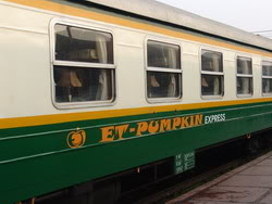 Pumpkin Sapa train, a tourist train to Sapa, Lao Cai, Vietnam