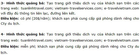 Quảng cáo khách sạn