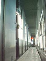 Corridor in Ratraco train, an express train from Hanoi to Sapa, Lao Cai, Vietnam