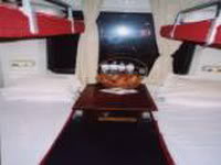 Soft berth-cabin in Tulico train, an express train to Sapa, Lao Cai, Vietnam