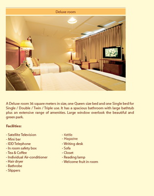 Deluxe room BOOKING