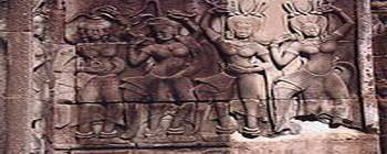 Travelers with Mysterious Angkor Temples