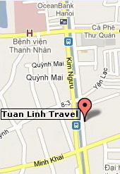 Click here to enlarge the map and find Tuan Linh Travel office in Hanoi, Vietnam